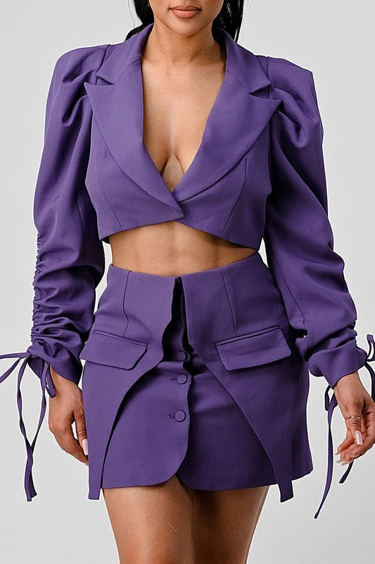 Stunning Crop Blazer and Mini Skirt Set king-general-store-5710.myshopify.com