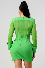 Lady Gaga Fashion Shoulder Pad Mini Dress king-general-store-5710.myshopify.com