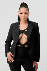 Black Sexy Cutout Pant Suit king-general-store-5710.myshopify.com