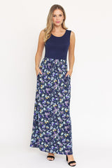 Sleeveless Floral Maxi Dress