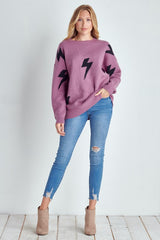 Lightening Bolt Crewneck Sweater