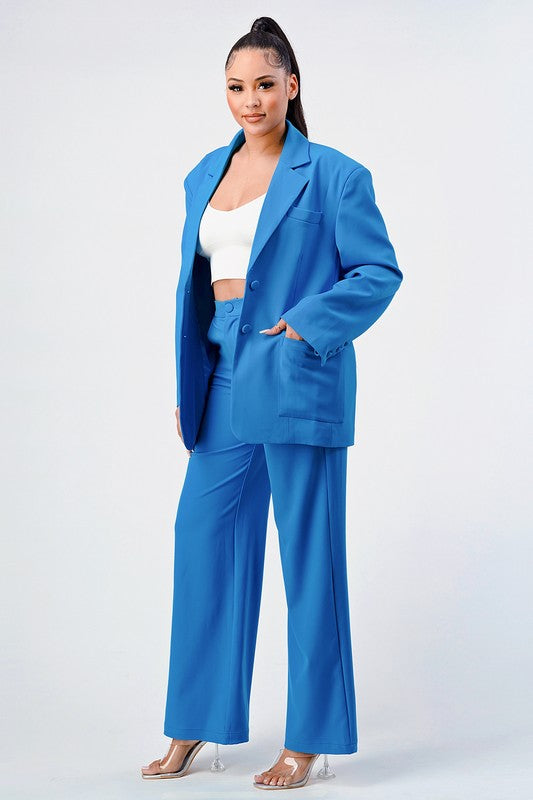 ATHINA Casual Loose Fit Blazer and Pants king-general-store-5710.myshopify.com