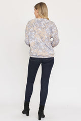 Floral Button Drop Shoulder Cardigan king-general-store-5710.myshopify.com