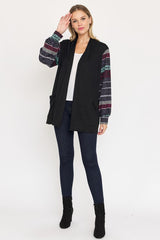 Bishop Sleeve Open Cardigan With Pockets king-general-store-5710.myshopify.com