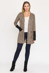 Leopard Print Open Cardigan