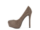 CLARISSE Diamante Faux Suede high Heeled Pumps king-general-store-5710.myshopify.com