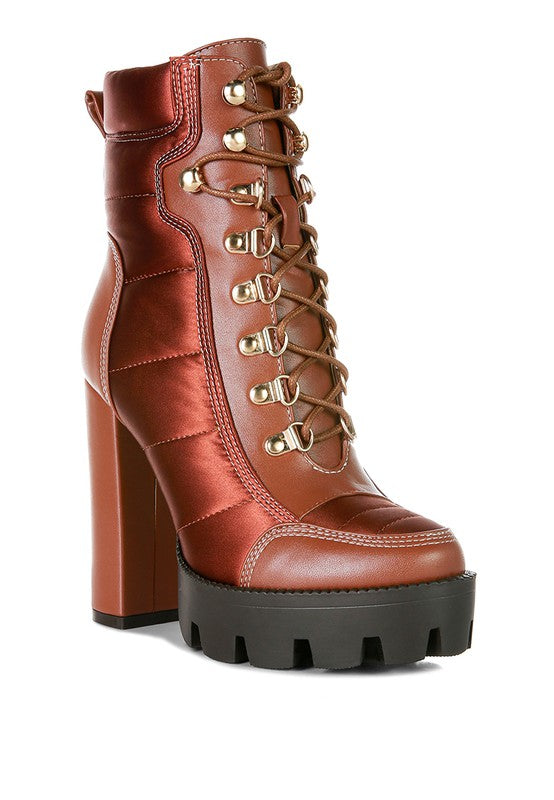 SCOTCH High Heel Quilted Satin Biker Boots king-general-store-5710.myshopify.com