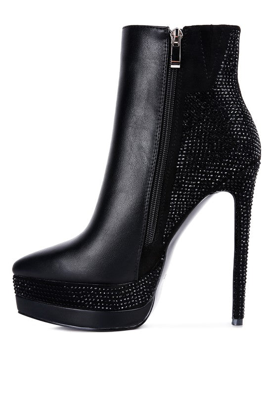 ENCANTO Diamante Set High Heeled Ankle Boot king-general-store-5710.myshopify.com