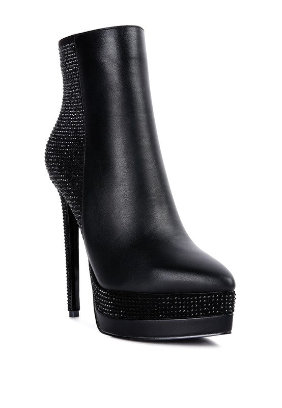 ENCANTO Diamante Set High Heeled Ankle Boot king-general-store-5710.myshopify.com