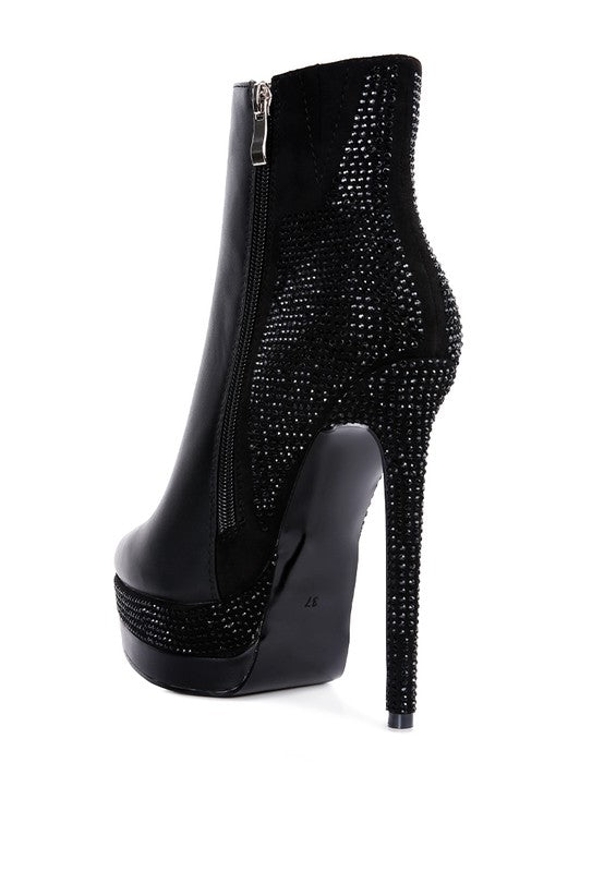 ENCANTO Diamante Set High Heeled Ankle Boot king-general-store-5710.myshopify.com