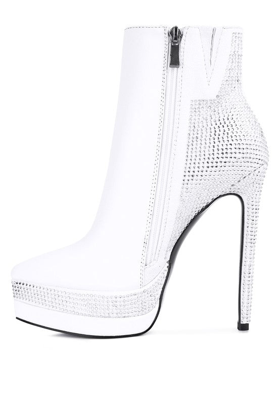 ENCANTO Diamante Set High Heeled Ankle Boot king-general-store-5710.myshopify.com