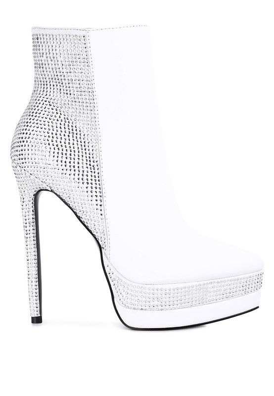 ENCANTO Diamante Set High Heeled Ankle Boot king-general-store-5710.myshopify.com