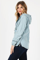 Light Denim Hoodie Jacket king-general-store-5710.myshopify.com