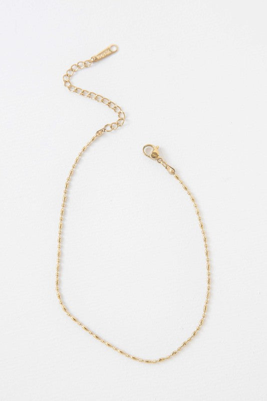 Mini Gold Bead Anklet king-general-store-5710.myshopify.com