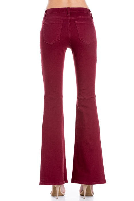 High Waist Flare Denim Pants king-general-store-5710.myshopify.com