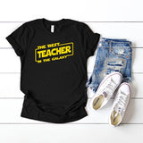 Best Teacher In The Galaxy Short Sleeve Tee