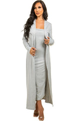 Grey Strapless Dress with Cover Up king-general-store-5710.myshopify.com