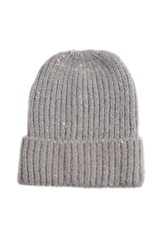 KNITTED SEQUIN BEANIE king-general-store-5710.myshopify.com