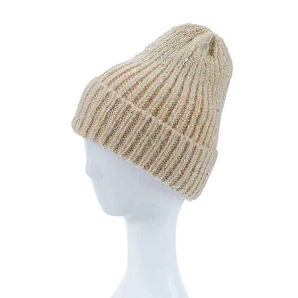 KNITTED SEQUIN BEANIE king-general-store-5710.myshopify.com