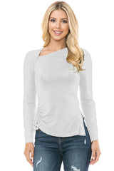 Open Sided Knit Long Sleeve Top