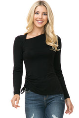 Open Sided Knit Long Sleeve Top