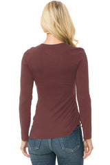 Open Sided Knit Long Sleeve Top