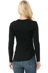 Open Sided Knit Long Sleeve Top