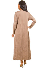 Khaki Strapless Dress with Cover Up king-general-store-5710.myshopify.com