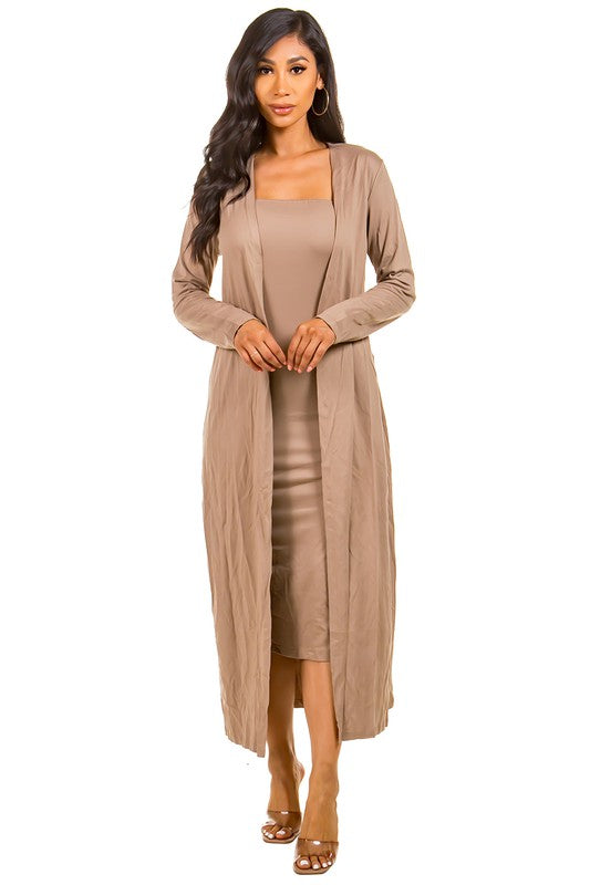 Khaki Strapless Dress with Cover Up king-general-store-5710.myshopify.com