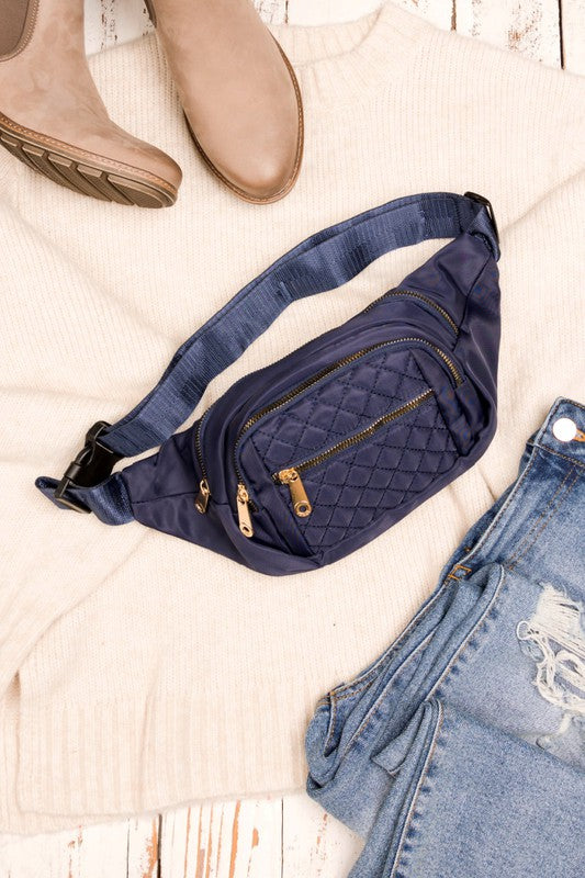 Quilted Belt Sling Bum Bag king-general-store-5710.myshopify.com