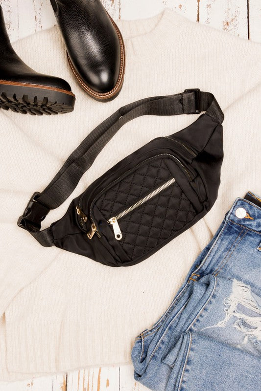 Quilted Belt Sling Bum Bag king-general-store-5710.myshopify.com