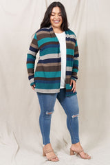 Stripe Elbow Patch Cardigan king-general-store-5710.myshopify.com