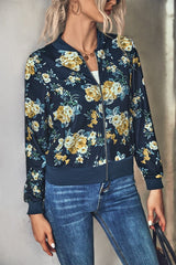 Floral Print Casual Jacket king-general-store-5710.myshopify.com