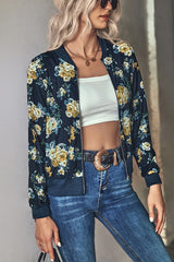 Floral Print Casual Jacket king-general-store-5710.myshopify.com