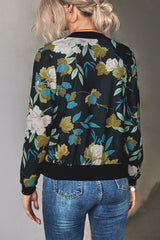 Floral Print Casual Jacket king-general-store-5710.myshopify.com