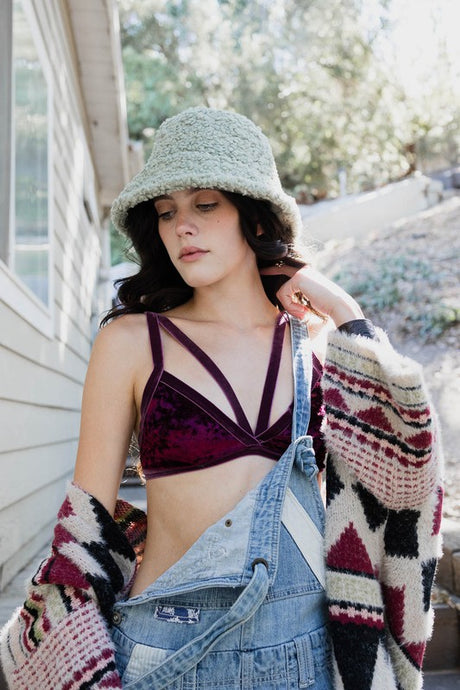 Crushed Velvet Bralette king-general-store-5710.myshopify.com