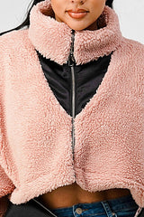 ATHINA OVERSIZED SHERPA WITH CONTRAST JACKET king-general-store-5710.myshopify.com