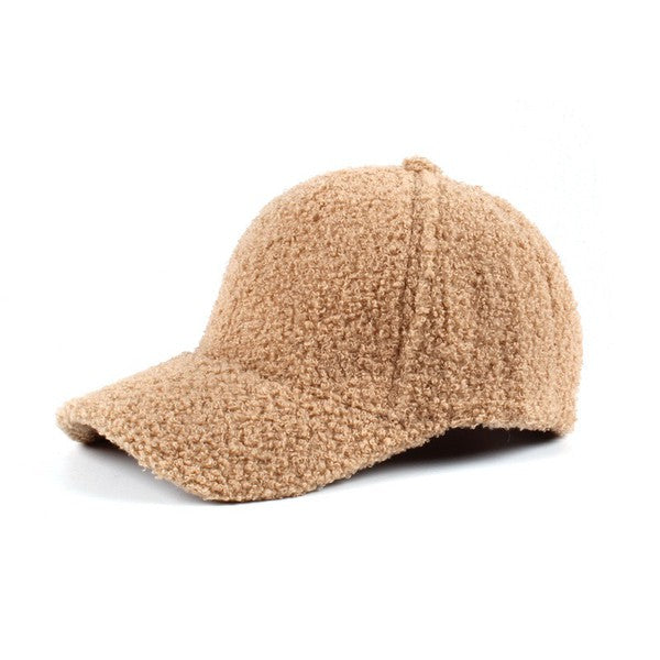 Boucle Sherpa Teddy Bear Knit Ball Cap king-general-store-5710.myshopify.com