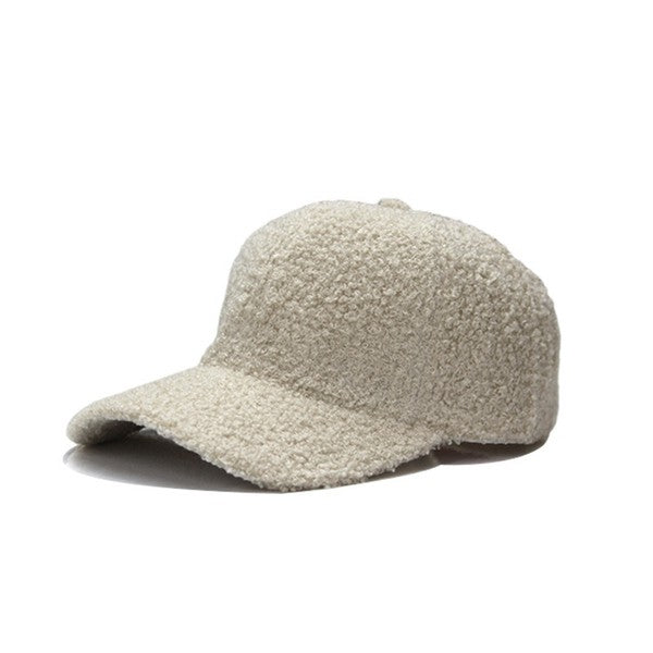 Boucle Sherpa Teddy Bear Knit Ball Cap king-general-store-5710.myshopify.com