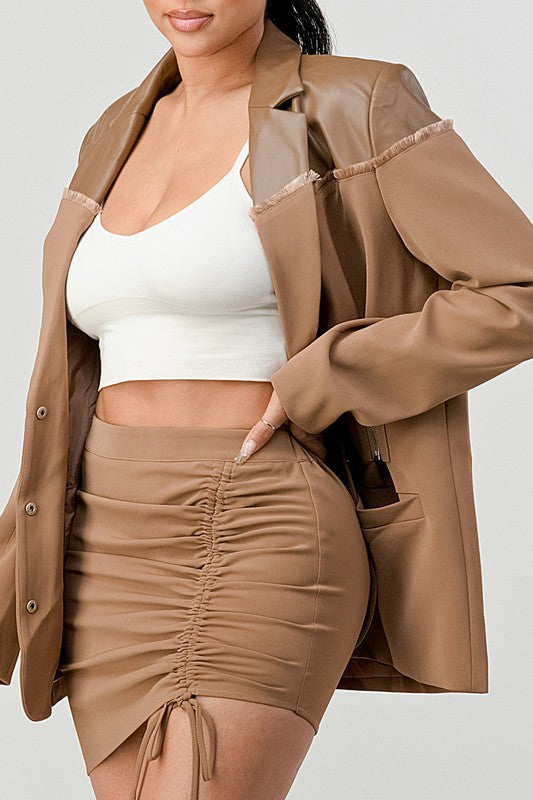 TAUPE TRENDY SKIRT SET king-general-store-5710.myshopify.com