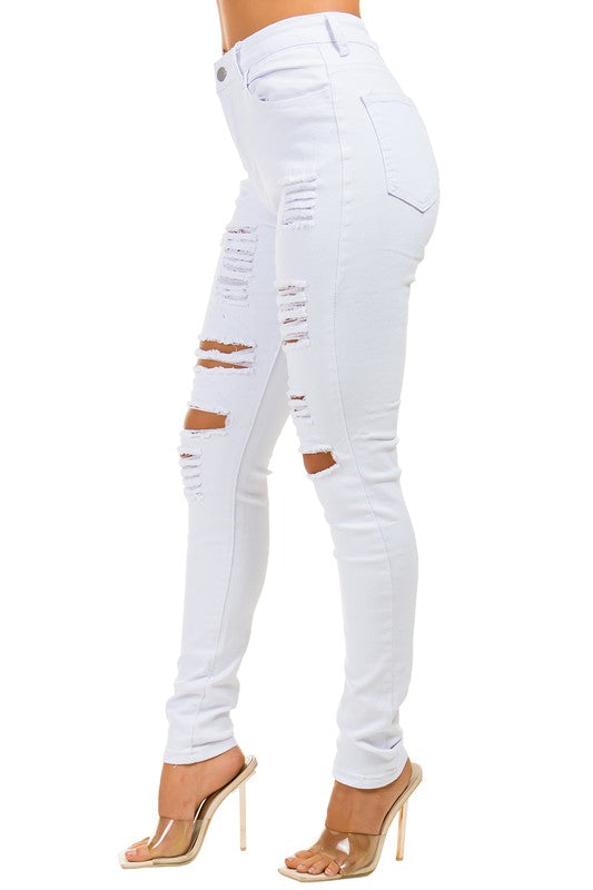 High Waist Front Button Sexy Denim Jeans king-general-store-5710.myshopify.com