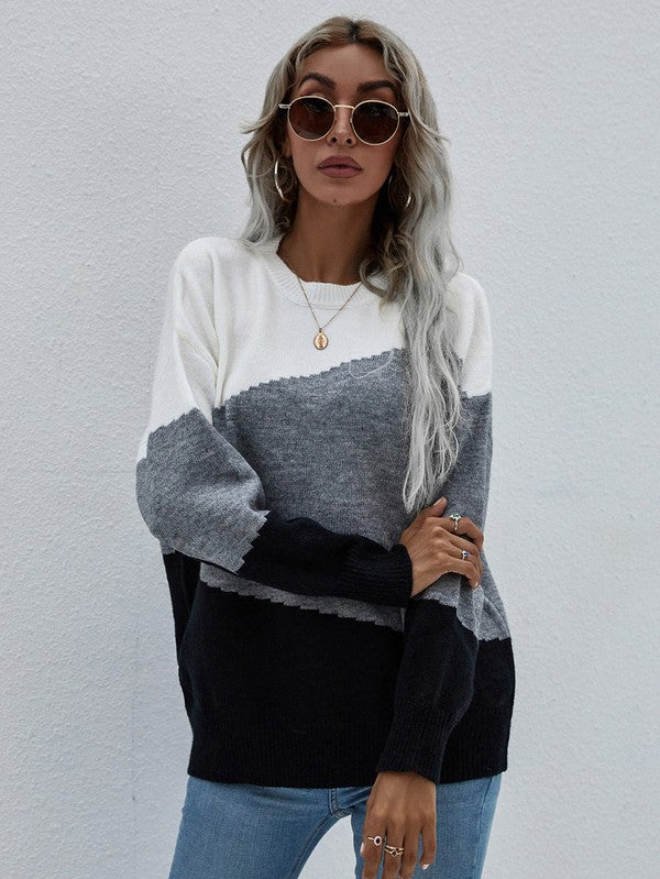 Long Sleeve Round Neck Sweater king-general-store-5710.myshopify.com