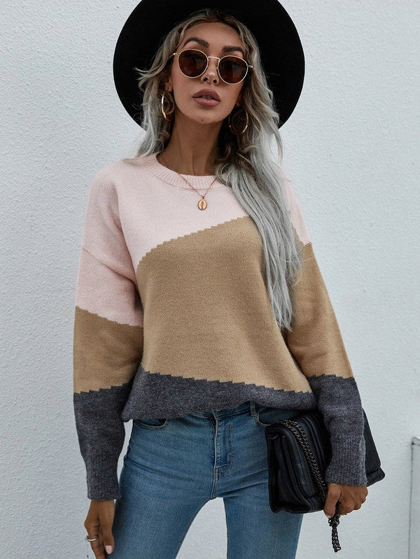 Long Sleeve Round Neck Sweater king-general-store-5710.myshopify.com
