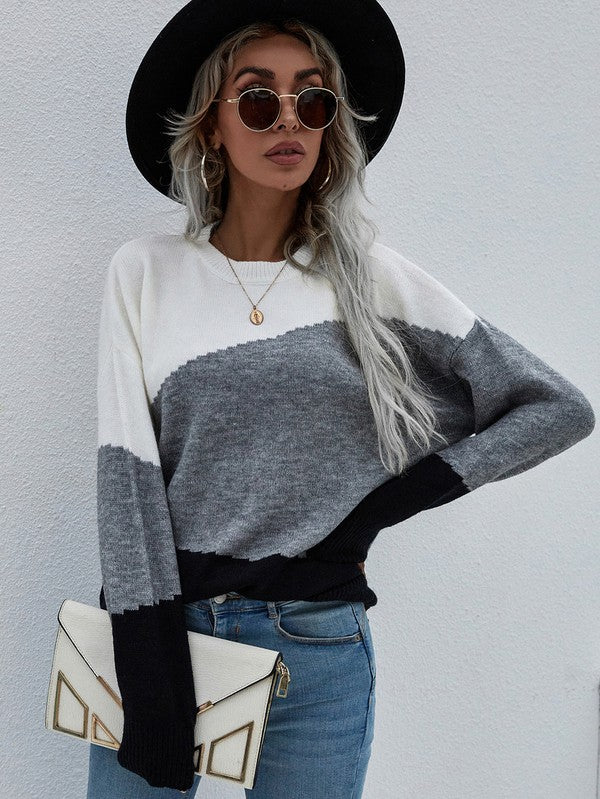 Long Sleeve Round Neck Sweater king-general-store-5710.myshopify.com