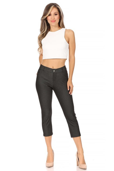 Stretchy Pull Up Capri Jeggings king-general-store-5710.myshopify.com