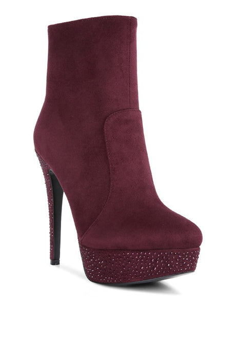 Espiree Microfiber High Heeled Ankle Boots king-general-store-5710.myshopify.com