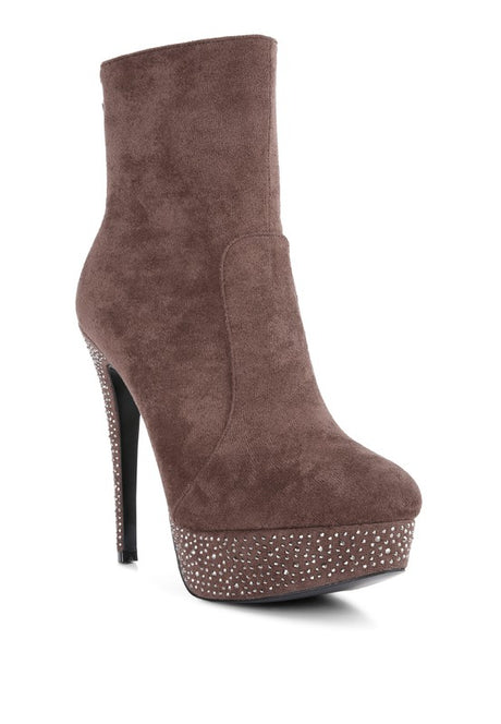 Espiree Microfiber High Heeled Ankle Boots king-general-store-5710.myshopify.com