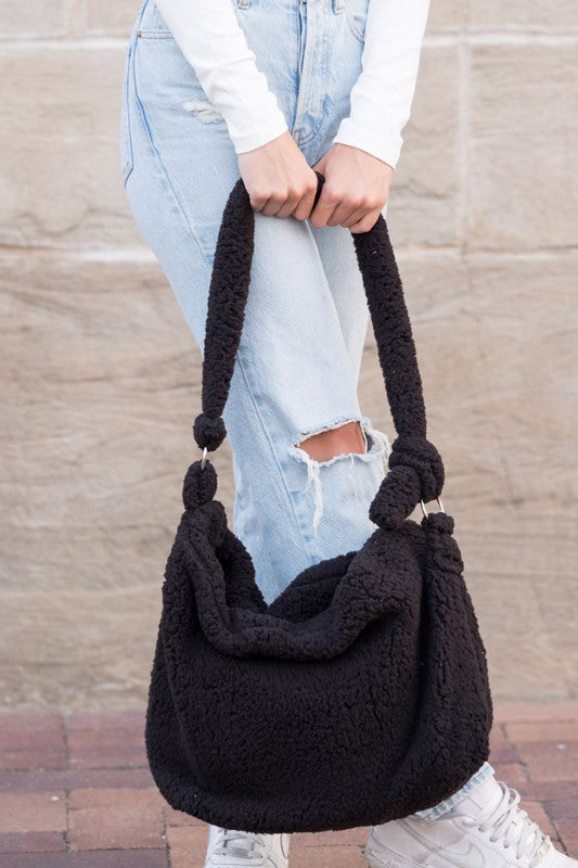 Boucle Sherpa Messenger Bag king-general-store-5710.myshopify.com