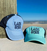 New Logo Curvy Lake Bum Embroidered Trucker Hat king-general-store-5710.myshopify.com