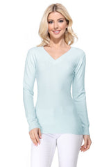 Women's Long Sleeve V-Neck Pulll Over Sweater Top king-general-store-5710.myshopify.com